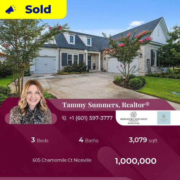 Another beautiful Randy Wise home sold in Deer Moss Creek. Are you looking to buy or sell in Nice-ville?